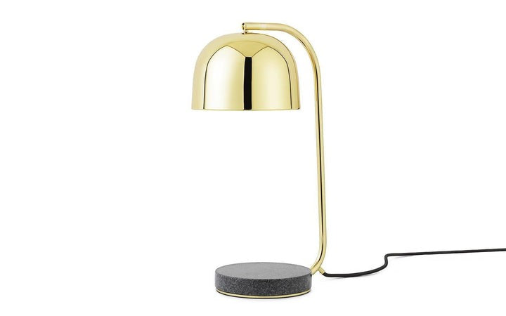 Adjustable Marble & Metal Desk Lamp with LED Lighting