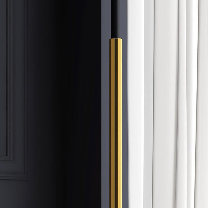 Adjustable Mid-Century LED Floor Lamp with Gold Base