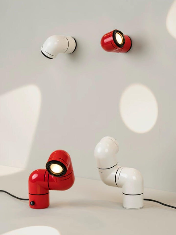 Adjustable Mini LED Wall Sconce - Red & White