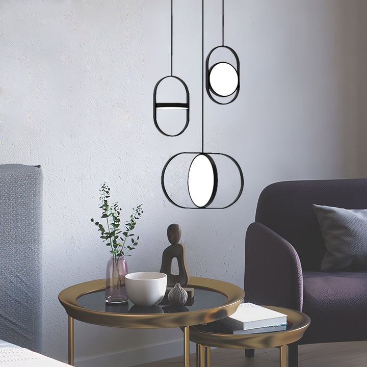 Adjustable Moon-Inspired LED Pendant Light