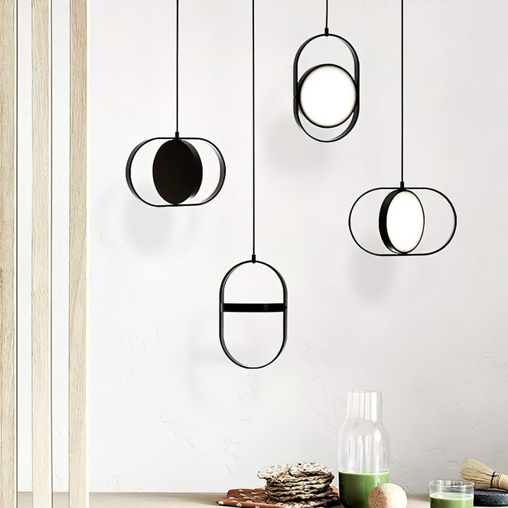 Adjustable Moon-Inspired LED Pendant Light