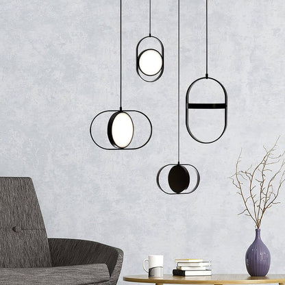 Adjustable Moon-Inspired LED Pendant Light