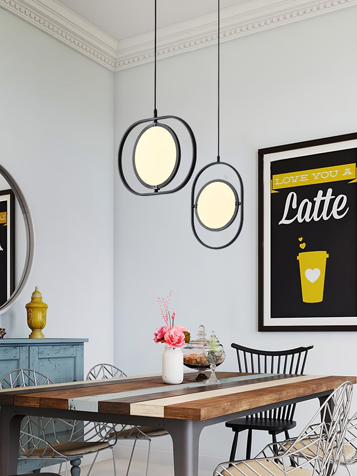 Adjustable Moon-Inspired LED Pendant Light