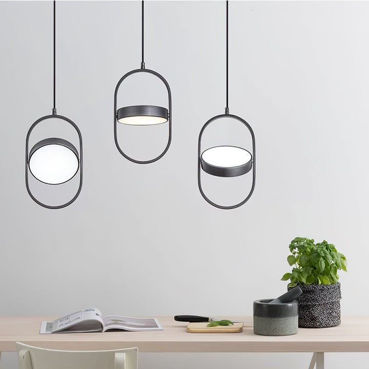 Adjustable Moon-Inspired LED Pendant Light