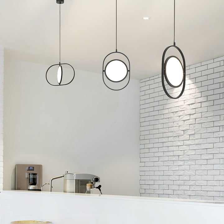 Adjustable Moon-Inspired LED Pendant Light