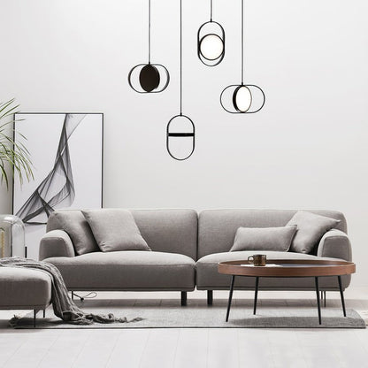 Adjustable Moon-Inspired LED Pendant Light