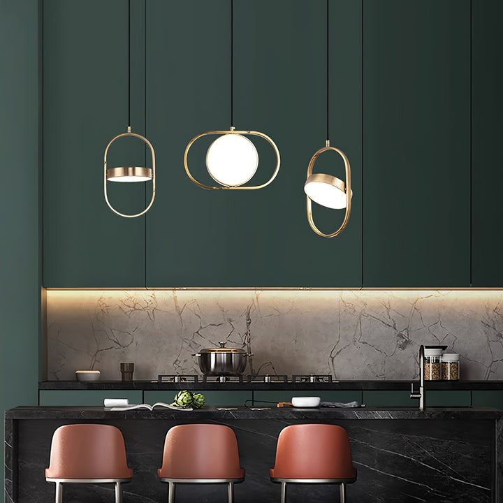 Adjustable Moon-Inspired LED Pendant Light