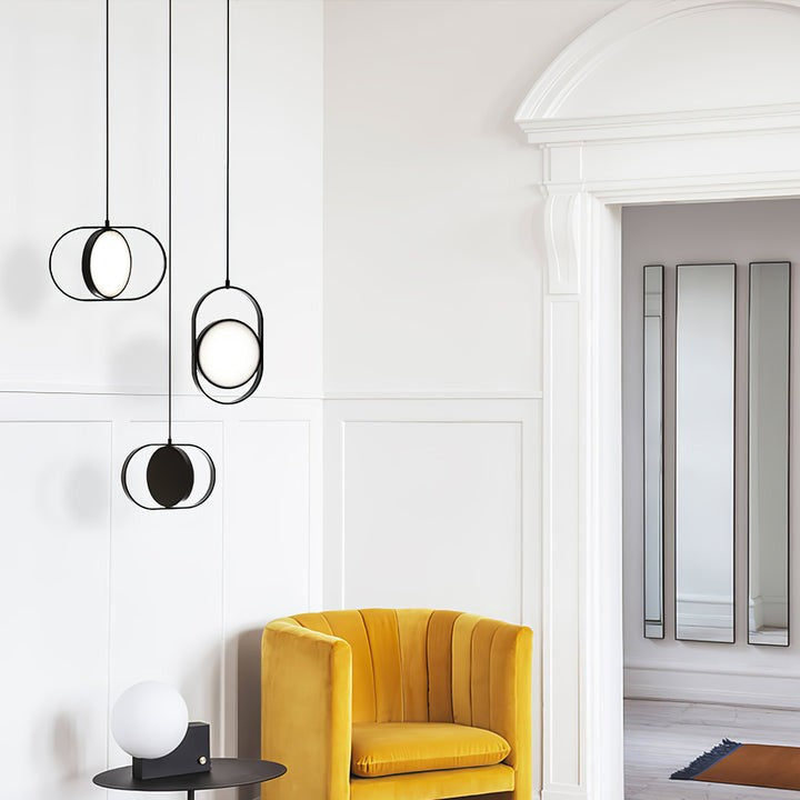 Adjustable Moon-Inspired LED Pendant Light