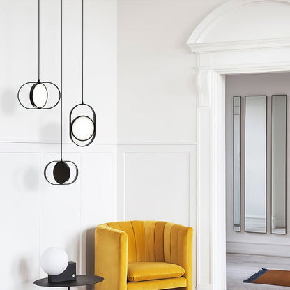 Adjustable Moon-Inspired LED Pendant Light