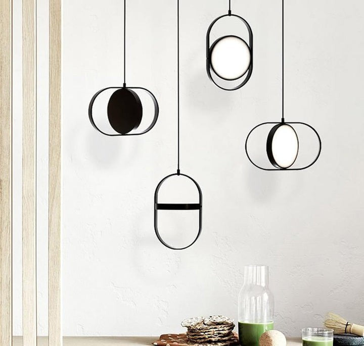 Adjustable Moon-Inspired LED Pendant Light