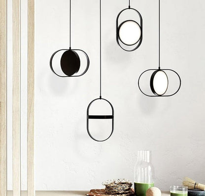 Adjustable Moon-Inspired LED Pendant Light