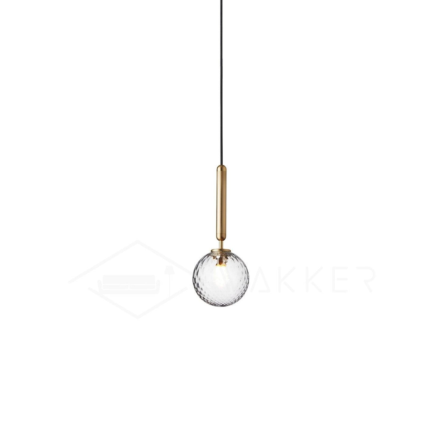 Adjustable Opal & Clear Glass Sphere Pendant Light