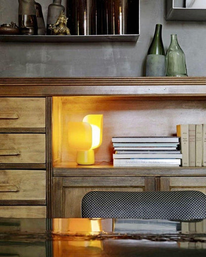 Adjustable Petal-Shape Glass LED Table Lamp