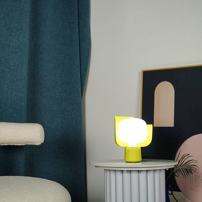 Adjustable Petal-Shape Glass LED Table Lamp