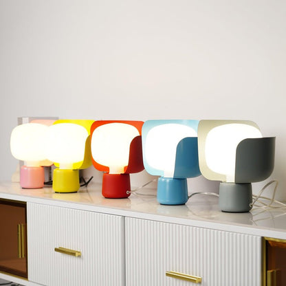 Adjustable Petal-Shape Glass LED Table Lamp