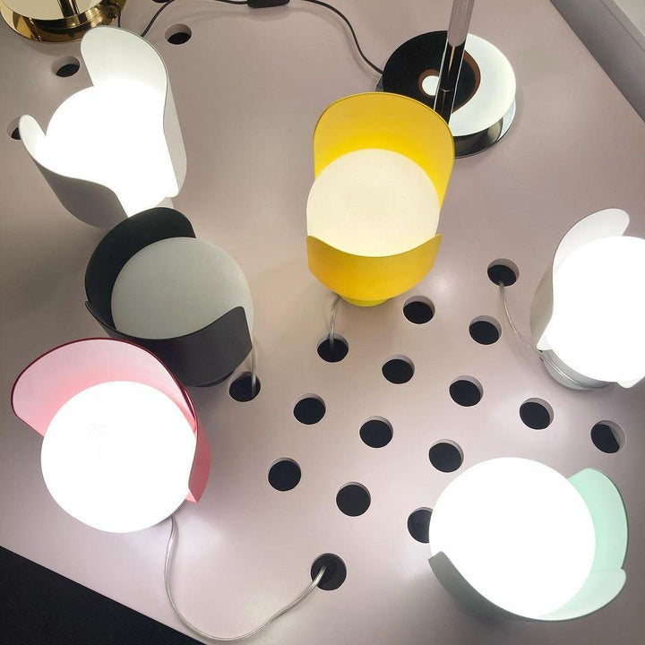 Adjustable Petal-Shape Glass LED Table Lamp