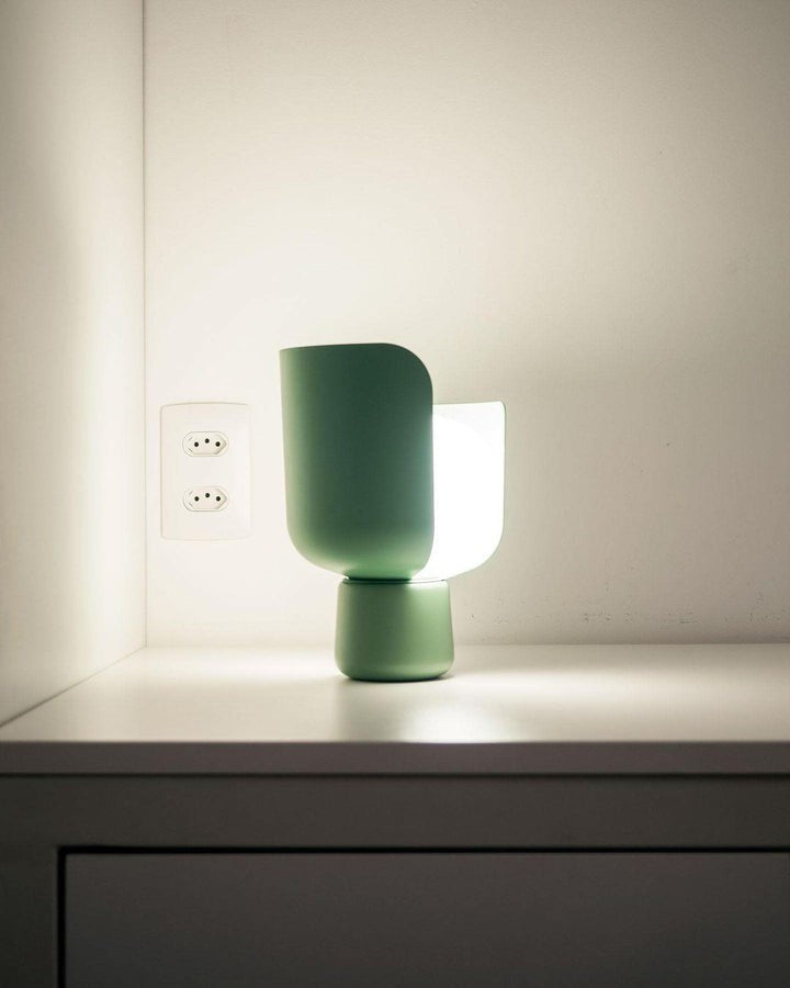 Adjustable Petal-Shape Glass LED Table Lamp