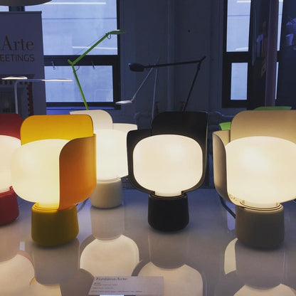 Adjustable Petal-Shape Glass LED Table Lamp