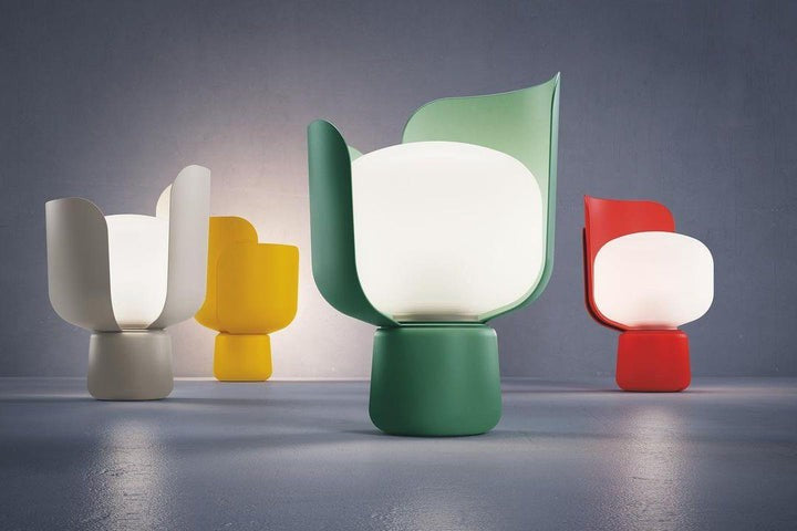 Adjustable Petal-Shape Glass LED Table Lamp