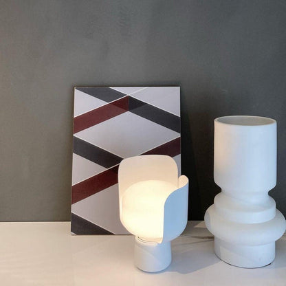 Adjustable Petal-Shape Glass LED Table Lamp