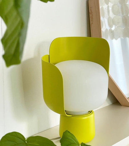 Adjustable Petal-Shape Glass LED Table Lamp
