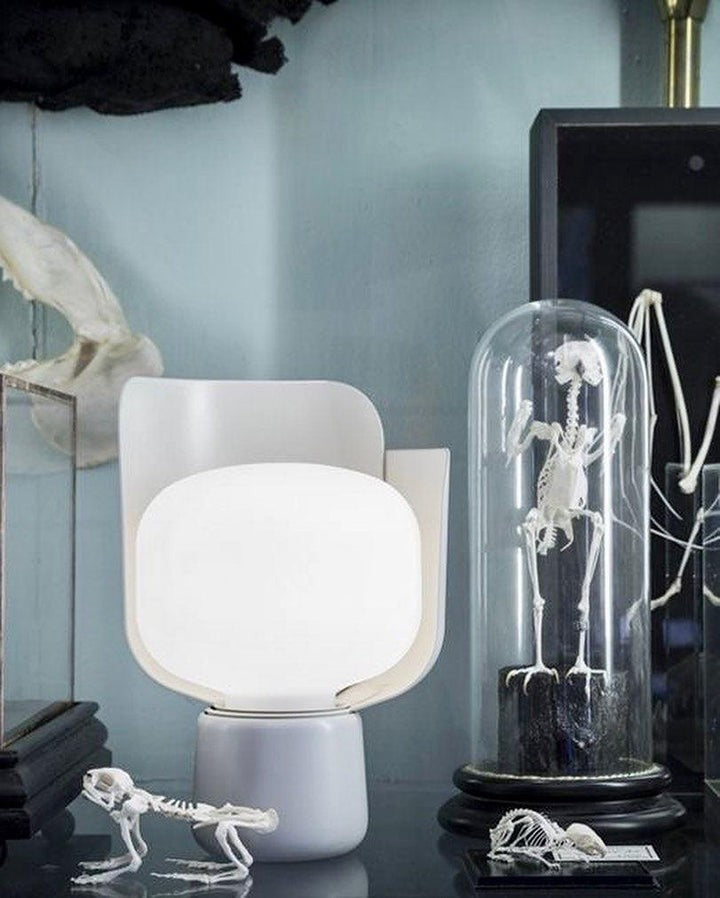 Adjustable Petal-Shape Glass LED Table Lamp