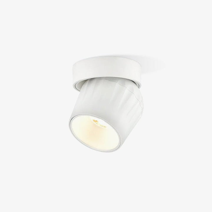 Adjustable Ribbed LED Ceiling Spotlight – 12W, 3000–6000K