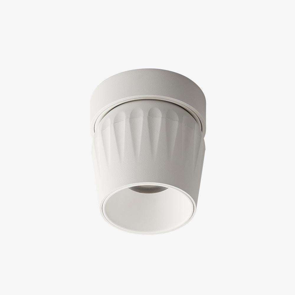 Adjustable Ribbed LED Ceiling Spotlight – 12W, 3000–6000K