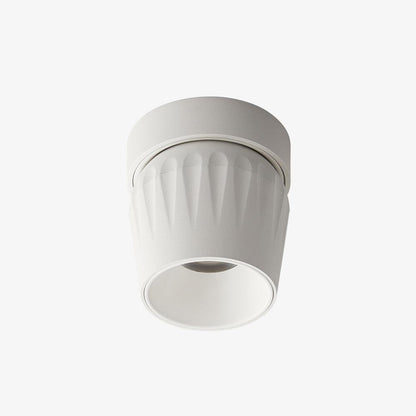 Adjustable Ribbed LED Ceiling Spotlight – 12W, 3000–6000K