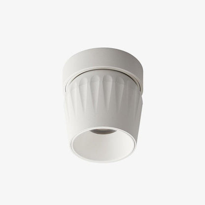 Adjustable Ribbed LED Ceiling Spotlight – 12W, 3000–6000K