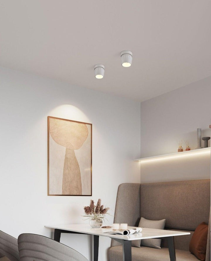 Adjustable Ribbed LED Ceiling Spotlight – 12W, 3000–6000K