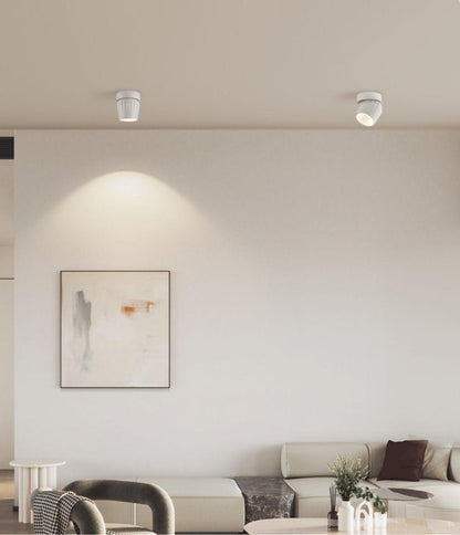 Adjustable Ribbed LED Ceiling Spotlight – 12W, 3000–6000K