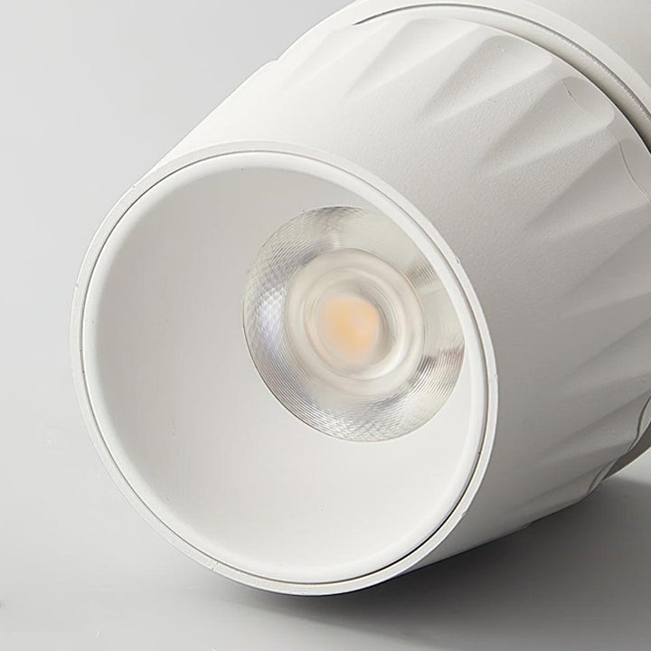 Adjustable Ribbed LED Ceiling Spotlight – 12W, 3000–6000K