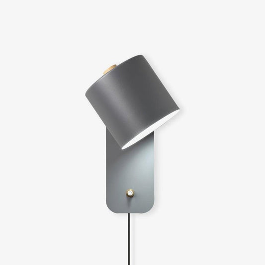 Adjustable Rotating Cylinder Plug-In Wall Sconce