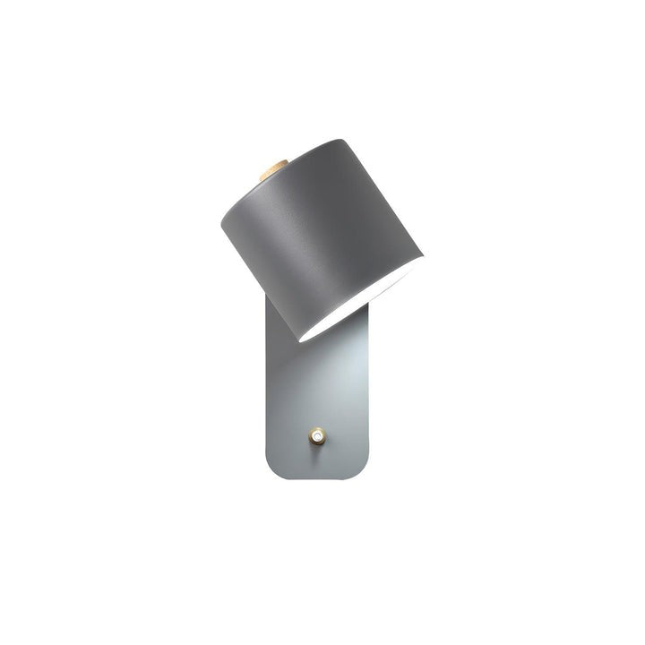 Adjustable Rotating Cylinder Plug-In Wall Sconce