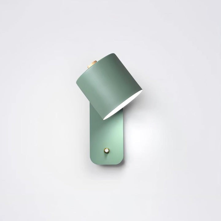 Adjustable Rotating Cylinder Plug-In Wall Sconce