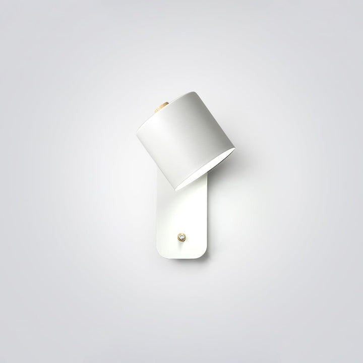Adjustable Rotating Cylinder Plug-In Wall Sconce