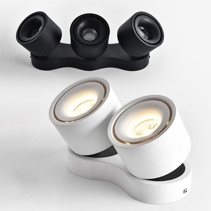 Adjustable Three-Head Folding LED Ceiling Light