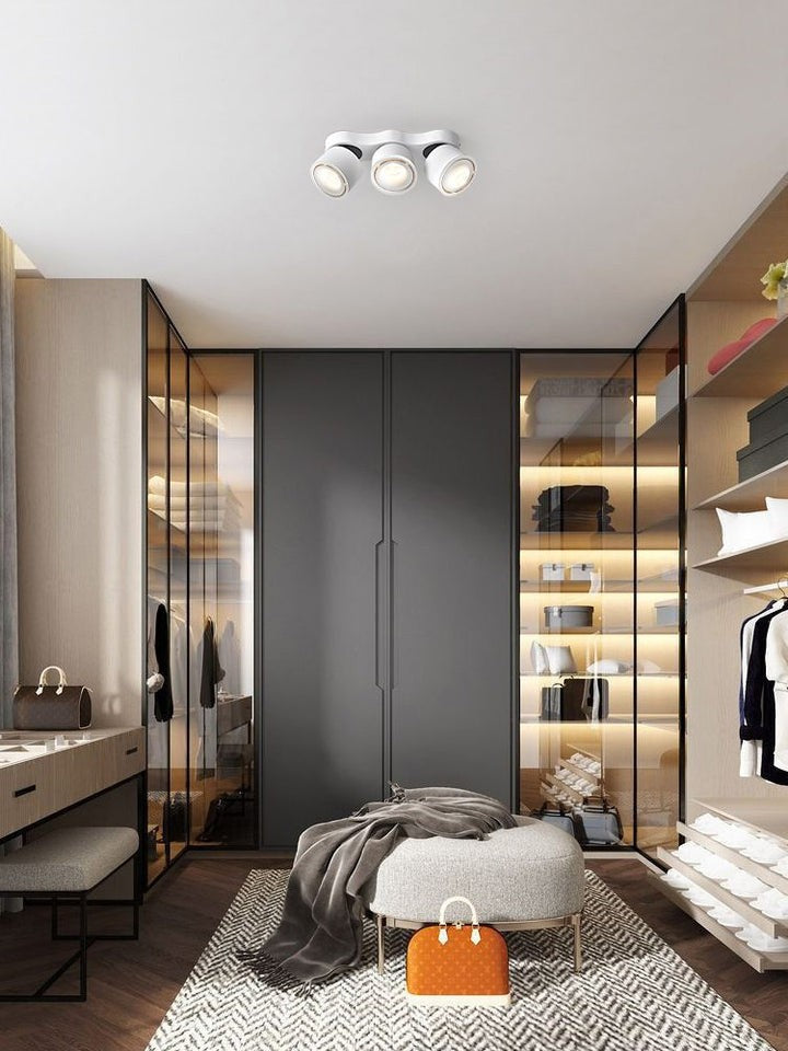 Adjustable Three-Head Folding LED Ceiling Light