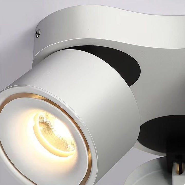 Adjustable Three-Head Folding LED Ceiling Light