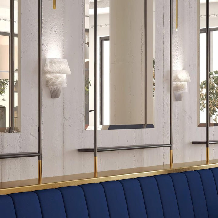 Alabaster Cone LED Wall Sconce