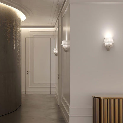 Alabaster Cone LED Wall Sconce