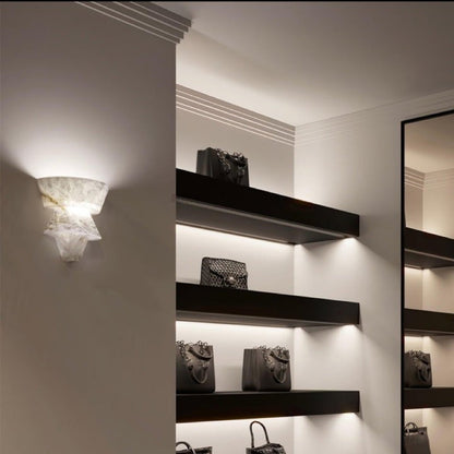 Alabaster Cone LED Wall Sconce