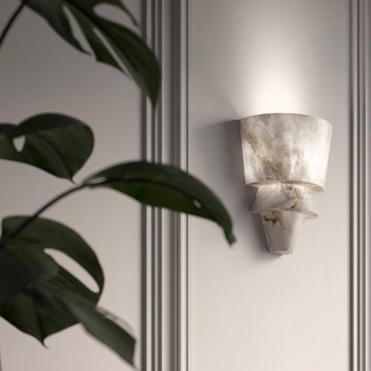 Alabaster Cone LED Wall Sconce