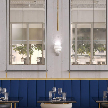 Alabaster Cone LED Wall Sconce
