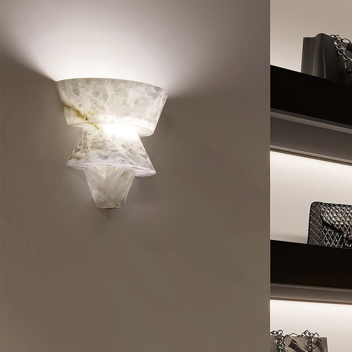 Alabaster Cone LED Wall Sconce