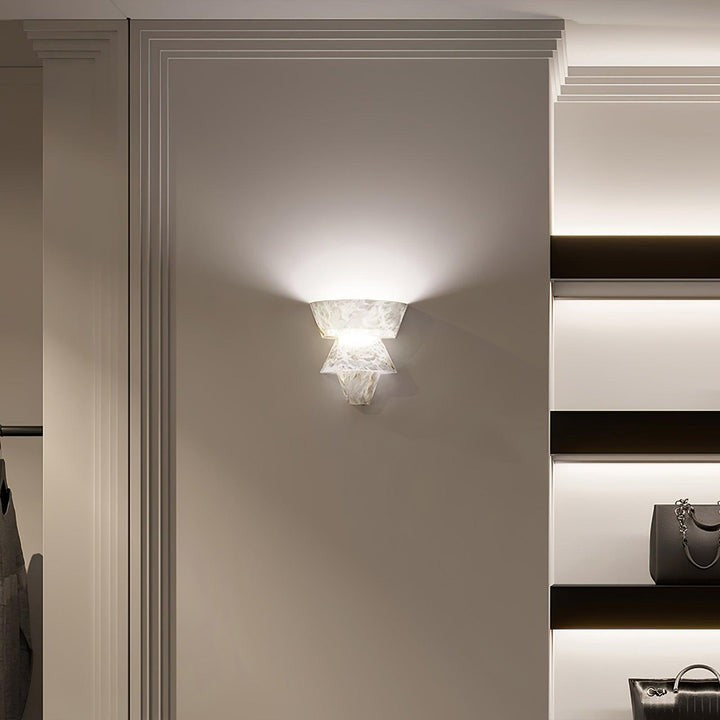 Alabaster Cone LED Wall Sconce