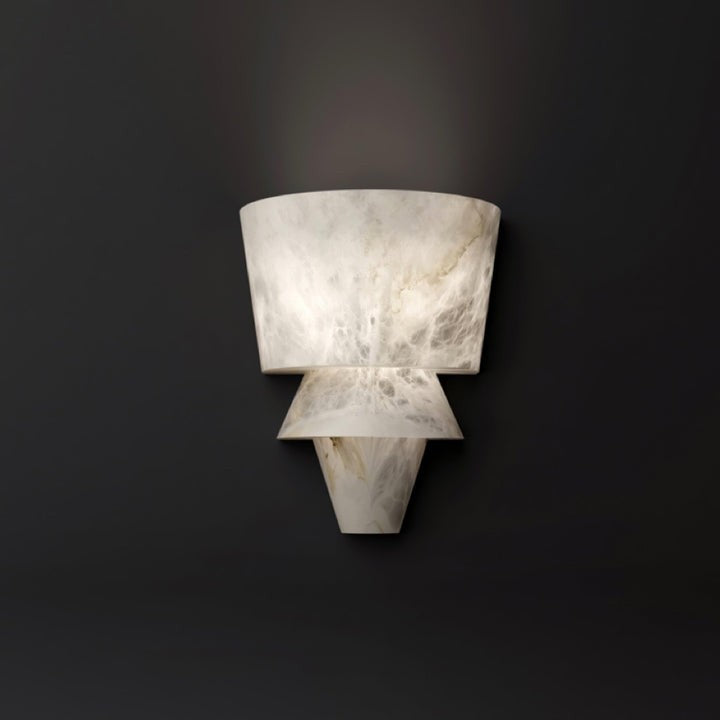Alabaster Cone LED Wall Sconce