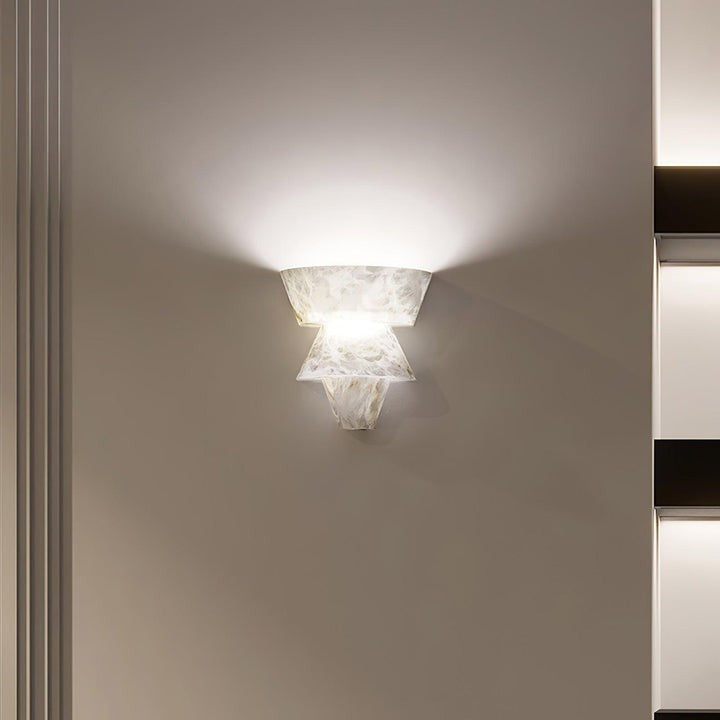Alabaster Cone LED Wall Sconce