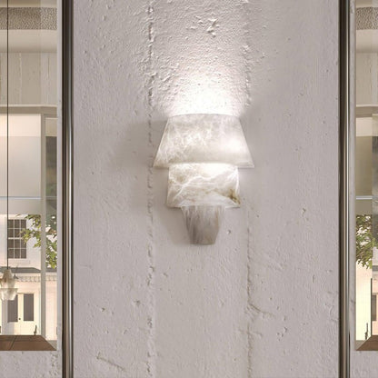 Alabaster Cone LED Wall Sconce